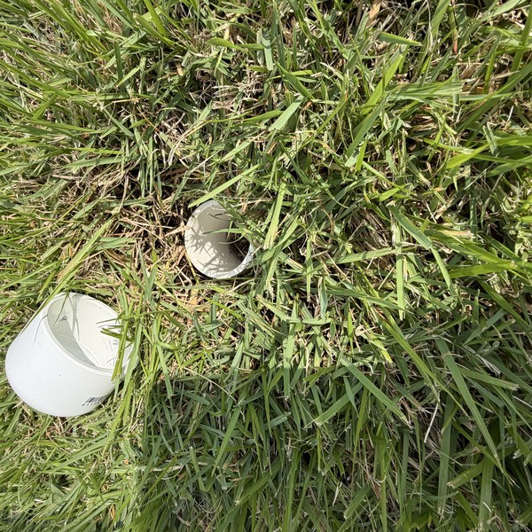 In-ground flag holder